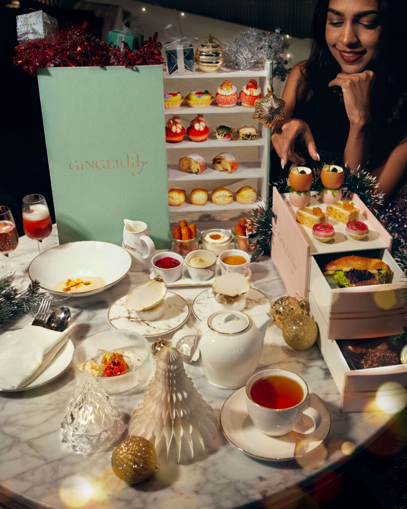 gingerlily, afternoon tea, hilton singapore, festive season. singapore christmas 