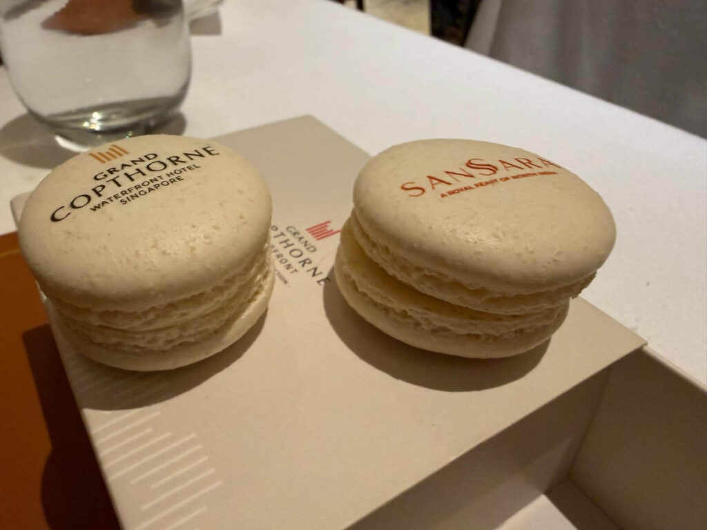 macarone, sansara, Grand Copthorne waterfront hotel
